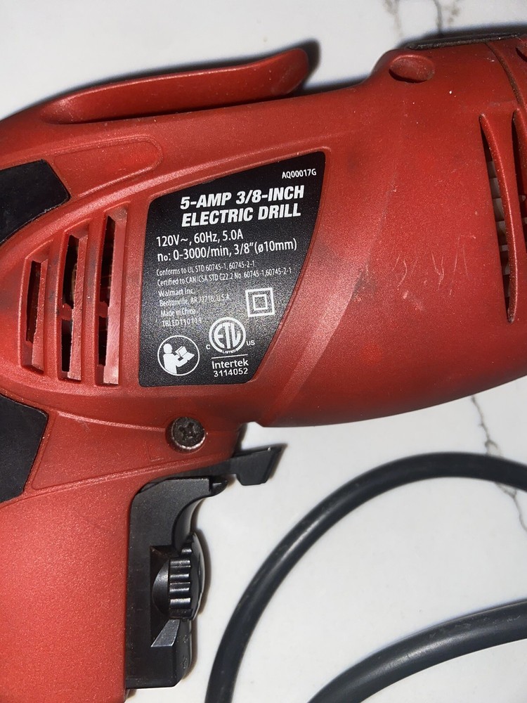 Hyper Tough 5-amp 3/8" Electric Drill Corded