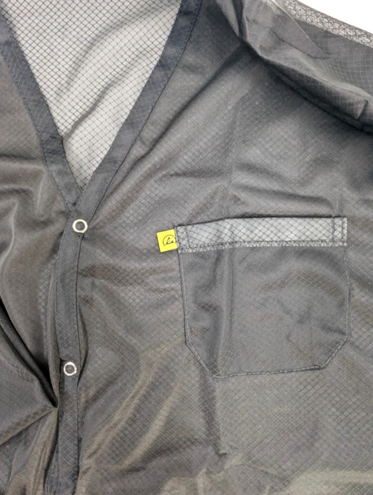 NOS! Transforming Tech ESD Jacket, Lightweight Poly-Carbon Blend 3XL V-Neck