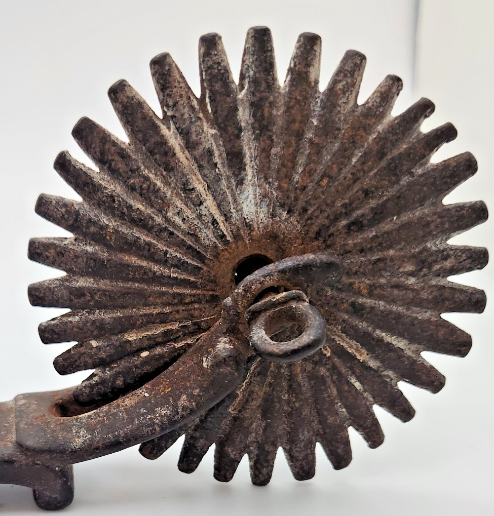 Antique Chilean Huaso Spur 7'' Rowel 3''