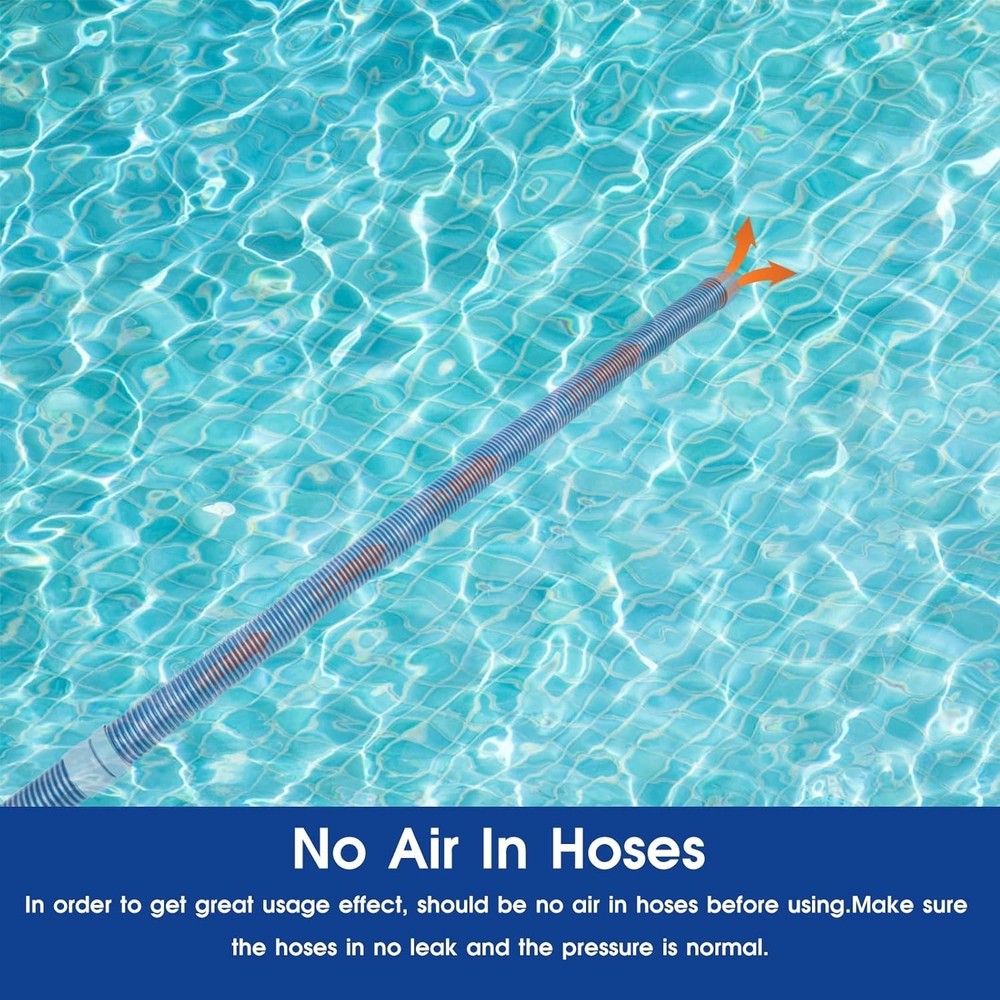 Durable 8-Piece Vacuum Hose Set - 1.5" Diameter, Ideal for Easy Pool Maintenance