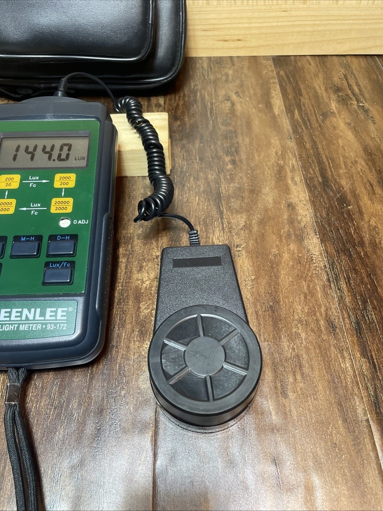 Greenlee Digital Light Meter 93-172 with Case. Tested.