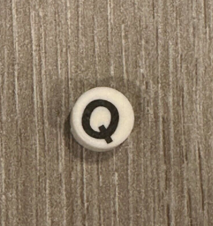 Bar Gun Soda Gun Push Button Flavor Tab Replacement Cap, "Q"