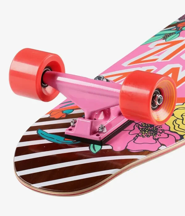 Santa Cruz PINK Flowers old school Skateboard Cruiser 8.4" x 29.4" complete