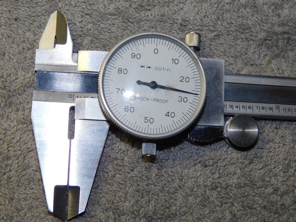 0 - 6" Dial Caliper - White Face