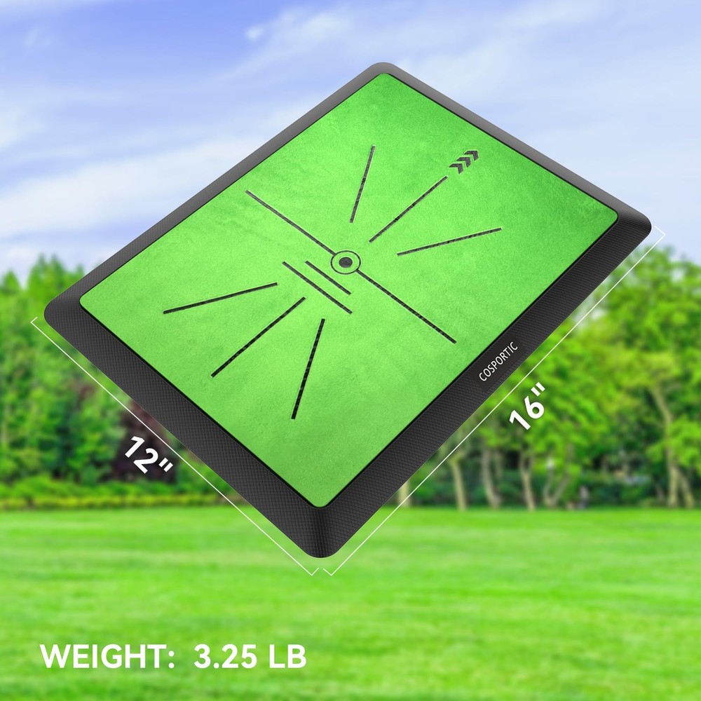 Golf Hitting Mat, Golf Training Mat for Swing Path Feedback Detection Batting...