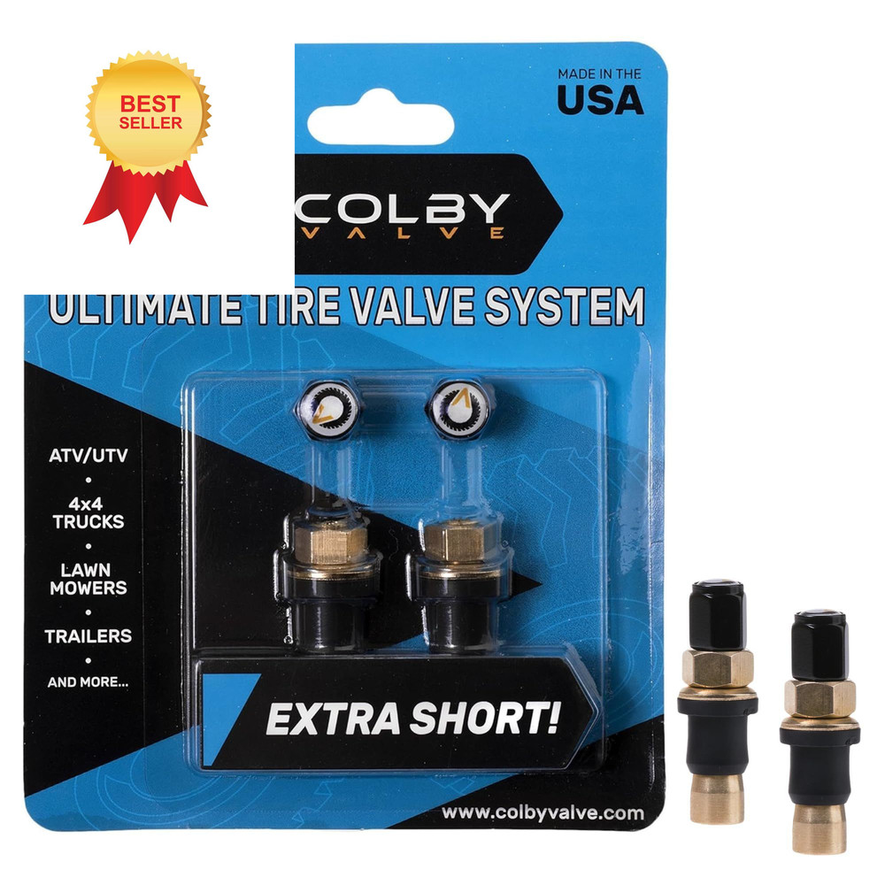 Colby Valve Ultimate Permanent Tire Stem Replacement Extra Short, Brass