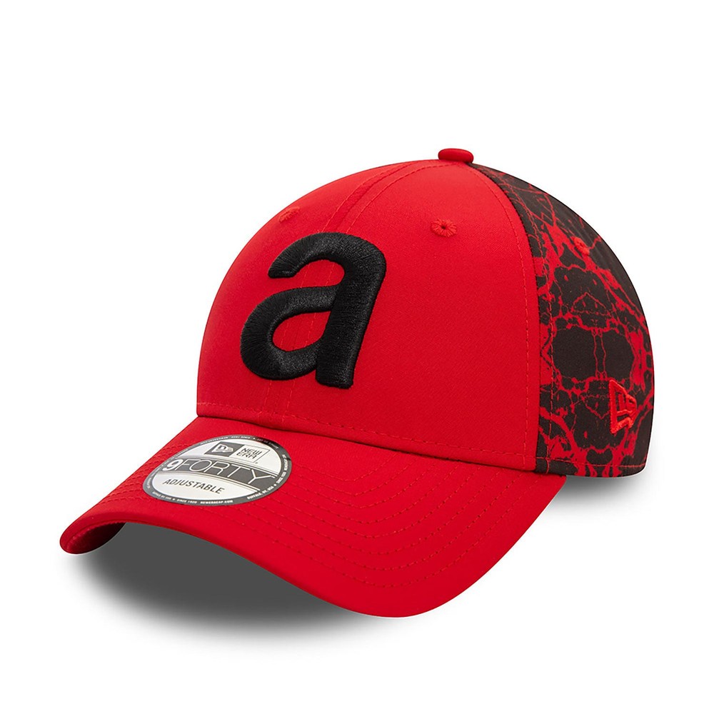 Aprilia Crackle Print Adjustable Cap Red