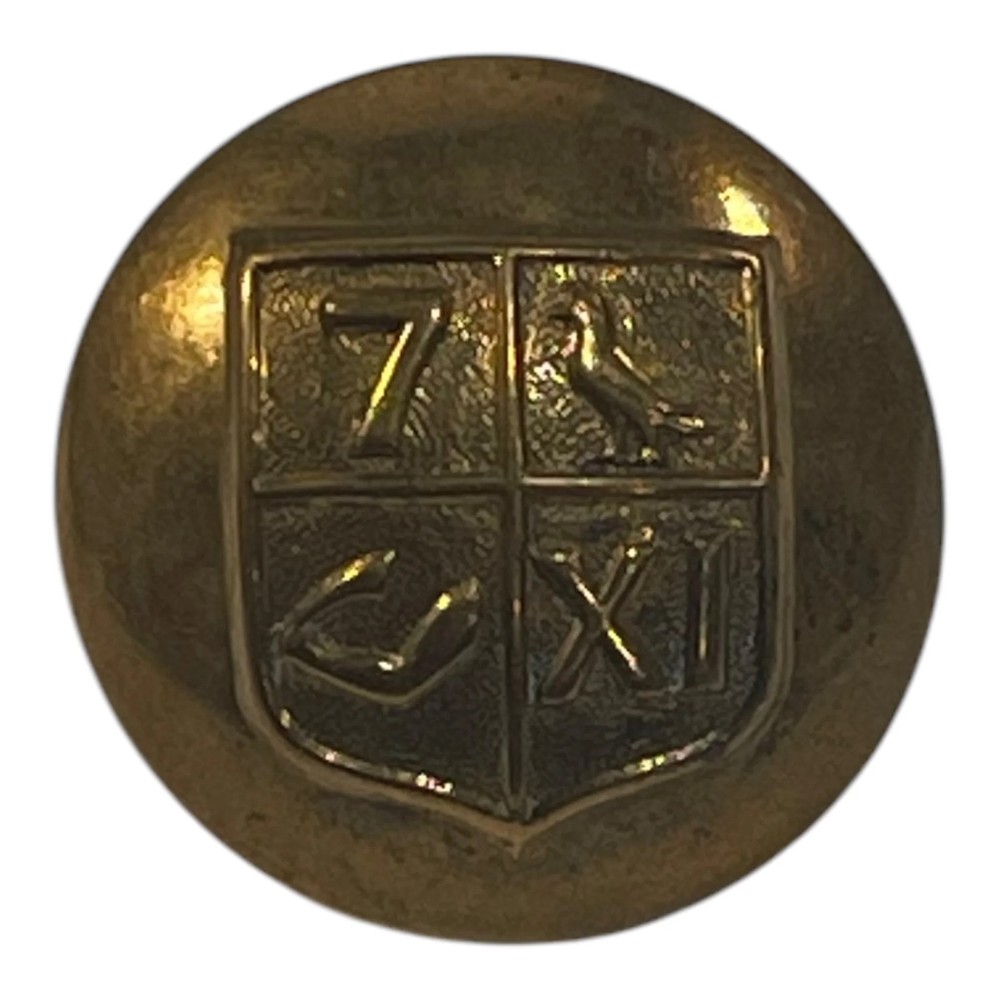 7/11th Hussars Uniform Button