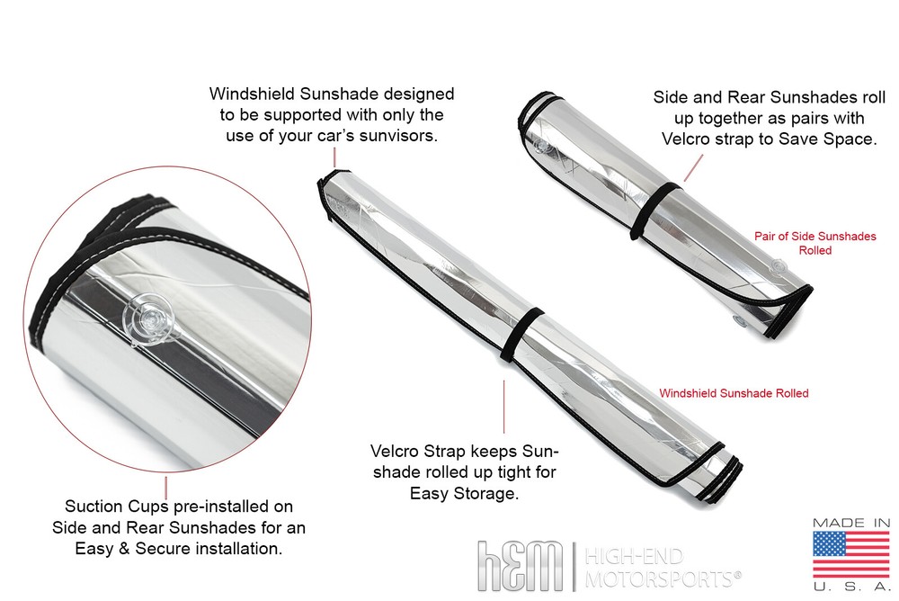 Freightliner Cascadia Windshield WITH Sensor SunShade SET 2020-2024