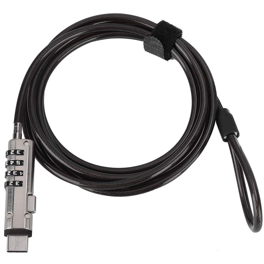 Laptop Cable Locks Combination Lock 4 Digital Password Security Anti...