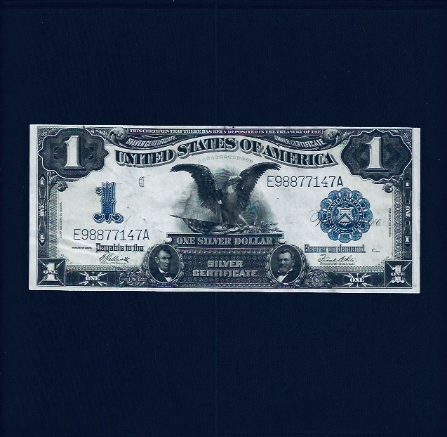 1899 $1 ONE  “BLACK EAGLE” SILVER CERTIFICATE AU