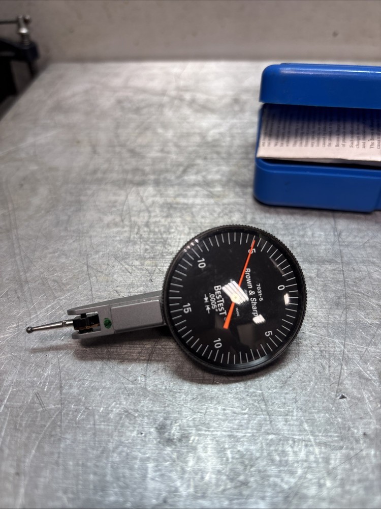 Brown and Sharpe7031”COMBO”Bestest Dial Test Indicator&Flex Post Magnicator Base