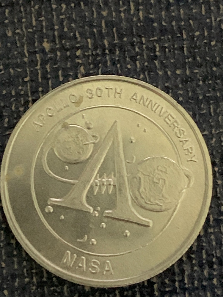 Authentic NASA Apollo 30th Anniversary Medallion / token