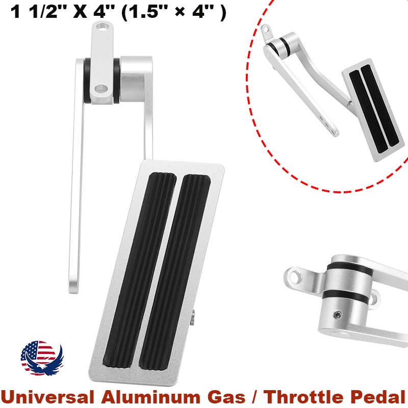 Universal Aluminum Gas / Throttle Pedal Assembly For Hot Rod Car Truck 1.5" × 4"