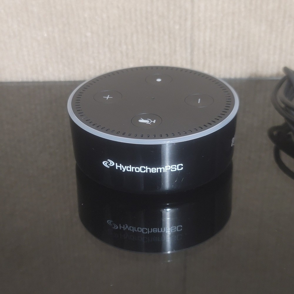 Amazon Echo Dot 2nd Generation Smart Assistant Black RS03QR HydroChemPSC Label