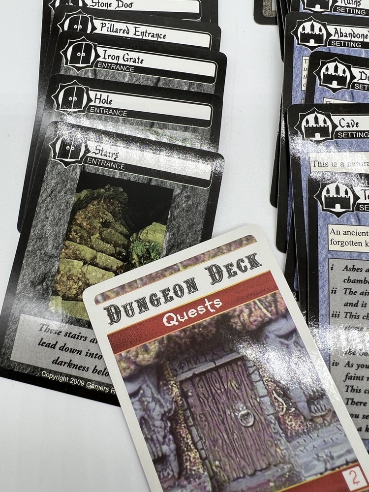 Dungeon Deck: Quests The Original 30-Second Dungeon Creator D&D RPG Supplement