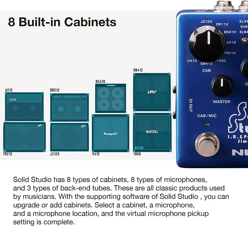NUX NSS-5 Solid Studio IR Loader and Power Amp Simulator Pedal