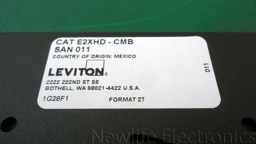 (New) Leviton E2XHD-CMB Rear Cable Manager for Angled Panel