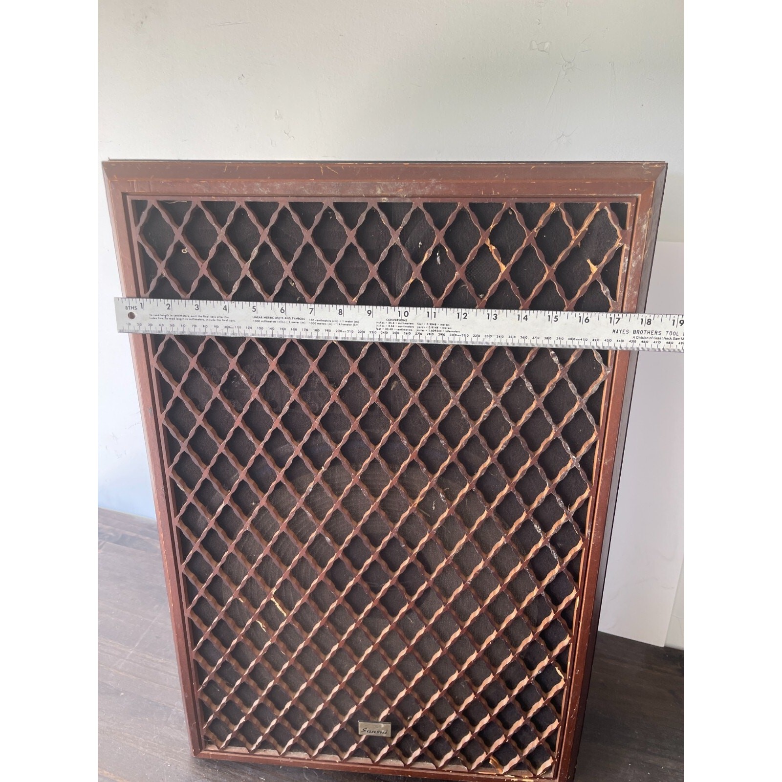 Sansui SP-Z9 II Vintage 5-Way 6-Speaker (Single) Japan 320W Wood Cabinet