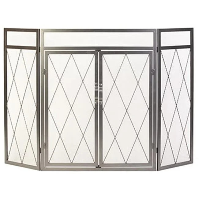 15195 3Panel Iron Goth Screen