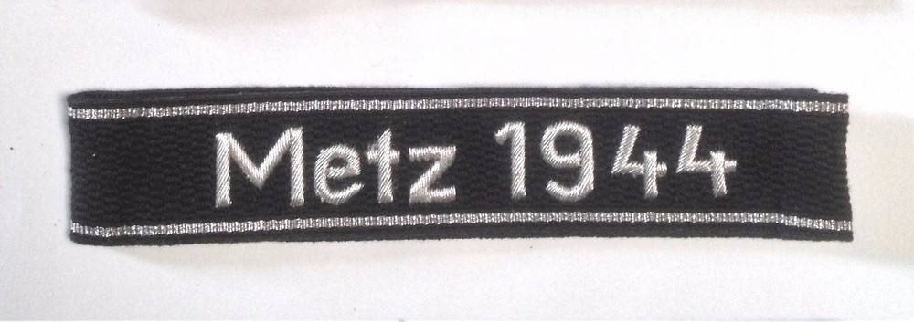 German Army METZ 1944 officers cuff title