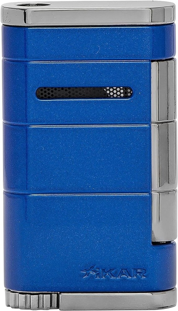 Xikar Allume Single Flame Cigar Lighters, Blue