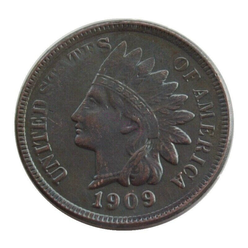 As shown in the figure 1909 S Indian Head Penny Extremely Fine
