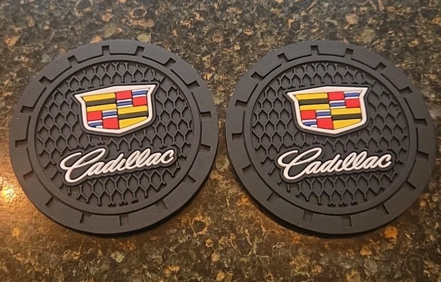 Cadillac Cup Holder Coasters 2pk For Car