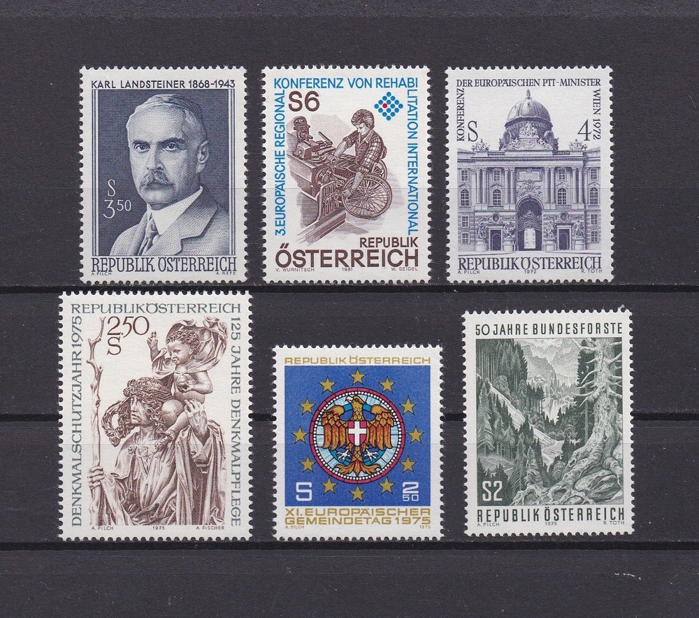Austria  Lot A9 MNH, Single Issues
