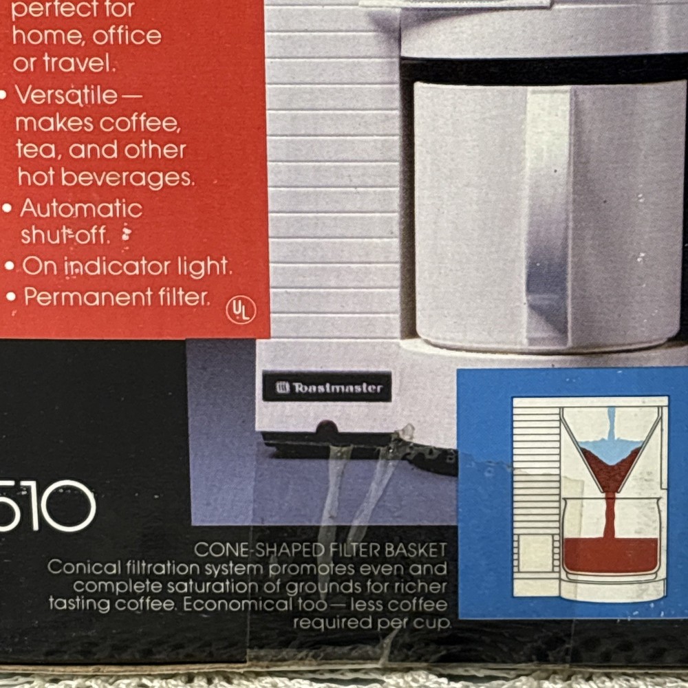 Toastmaster Coffee Break 510 Compact Personal Coffee Maker ~ New Sealed