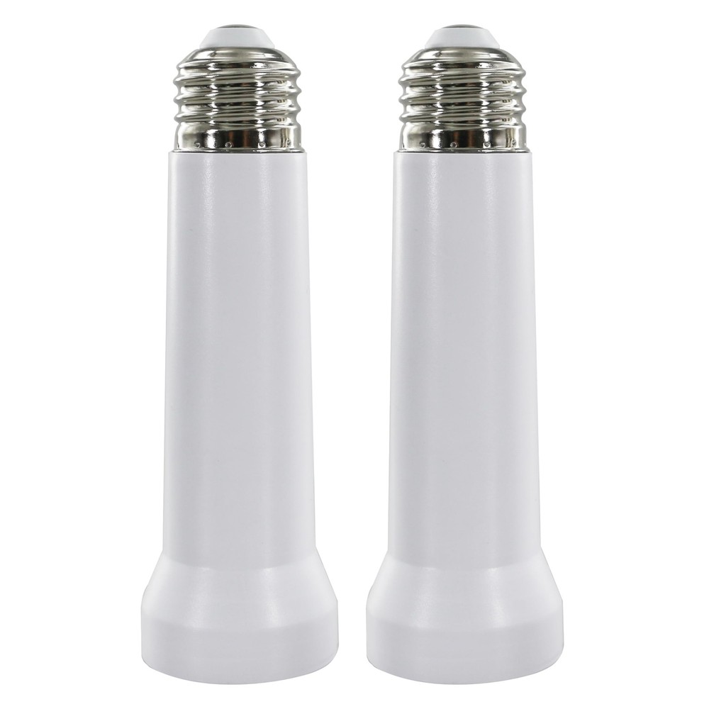 Light Socket Extender, E26/E27 Bulb Extender Standard White