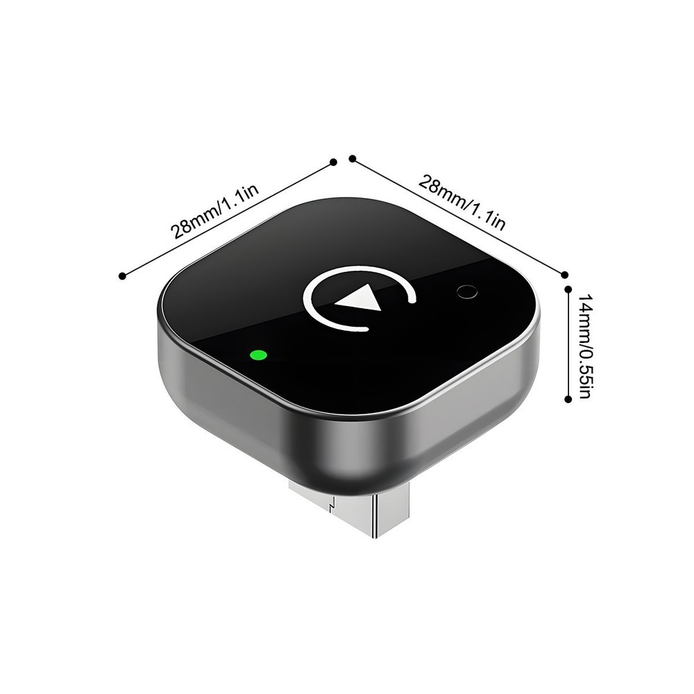 USB Wireless CarPlay Adapter Dongle for Apple iPhone & Android Auto Plug & Play