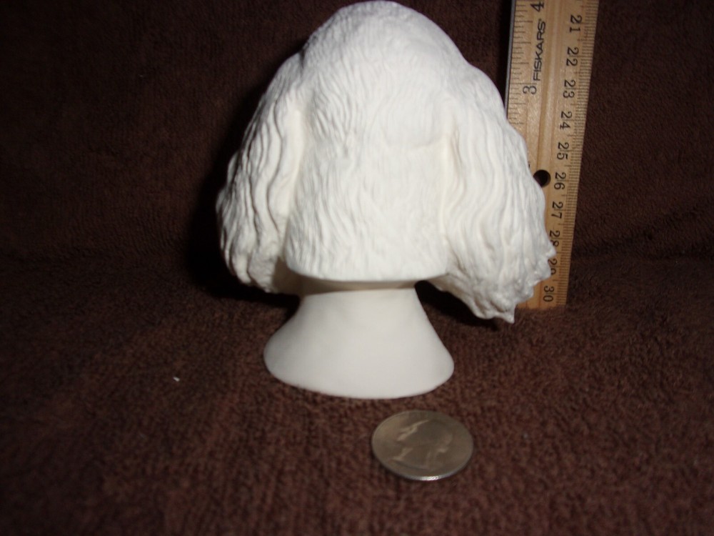 Cocker Spaniel Dog Head Bust Ceramic Bisque U-Paint Ready to Paint