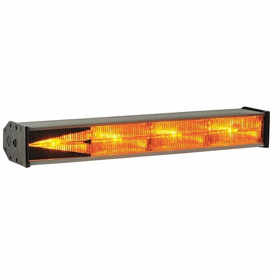 PSE AMBER ASSP Amber, Halogen Directional Warning Lights, 12VDC, Permanent Mount