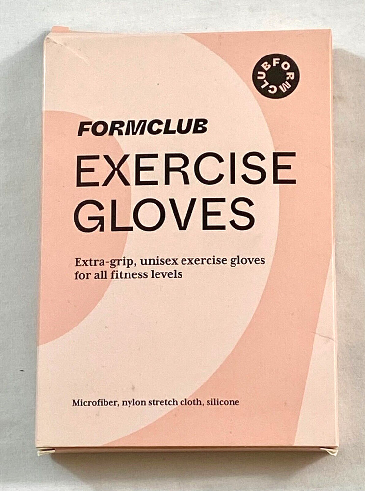 Formclub exercise gloves size large unisex microfiber stretch grip breathable