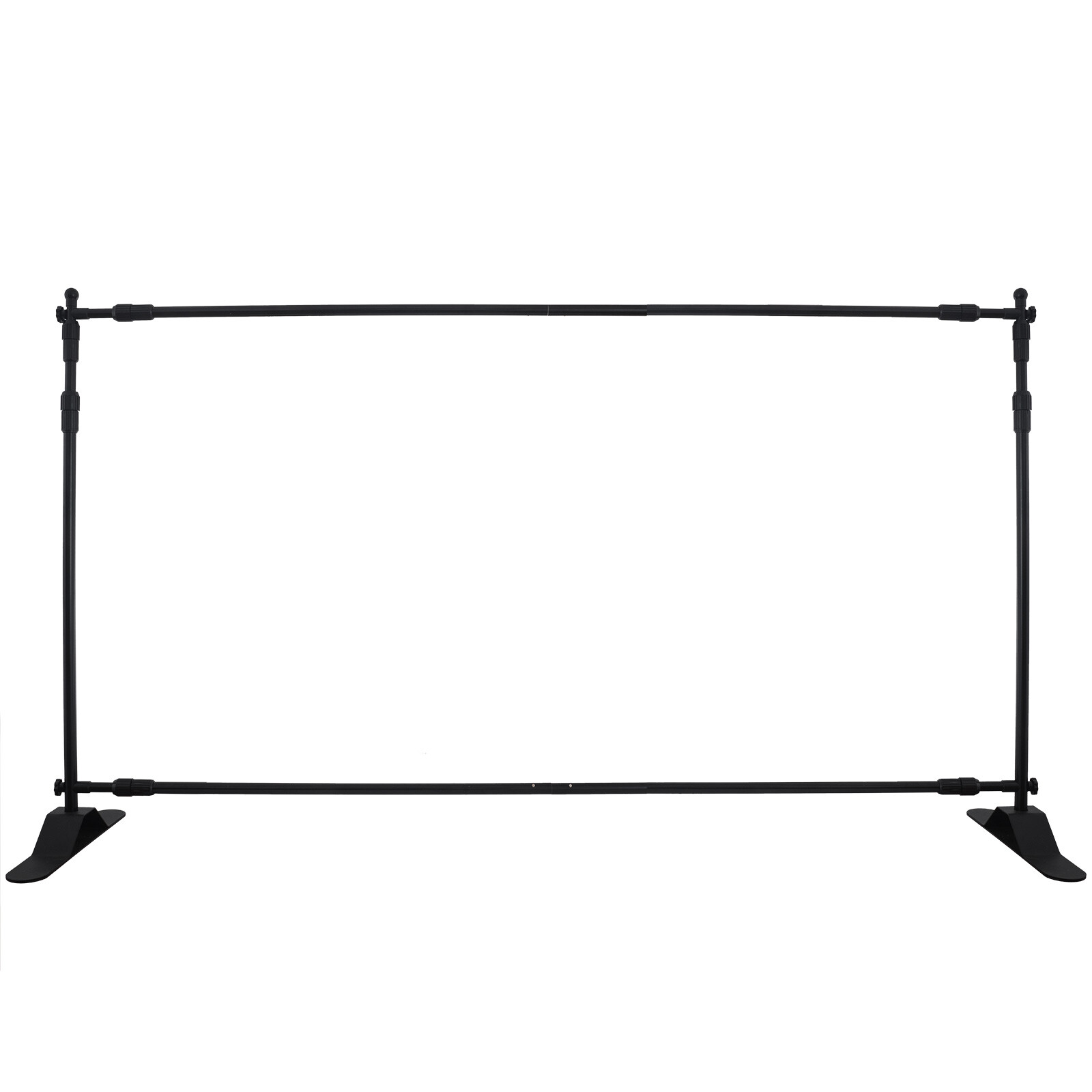 8 x 10Ft Banner Stand Heavy-Duty Step and Repeat Backdrop Telescopic Adjustable