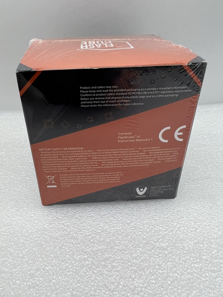 Flash Cube Electronic Flash Light Touch Game Model 33680 by Virztex NEW IN BOX 