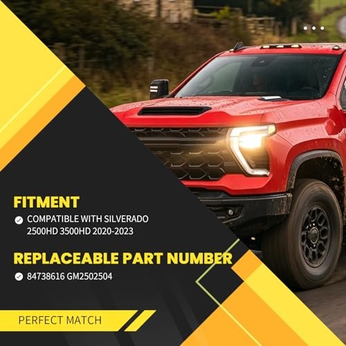 Headlight Assembly Halogen Compatible with 2020-2023 Silverado 2500HD Left