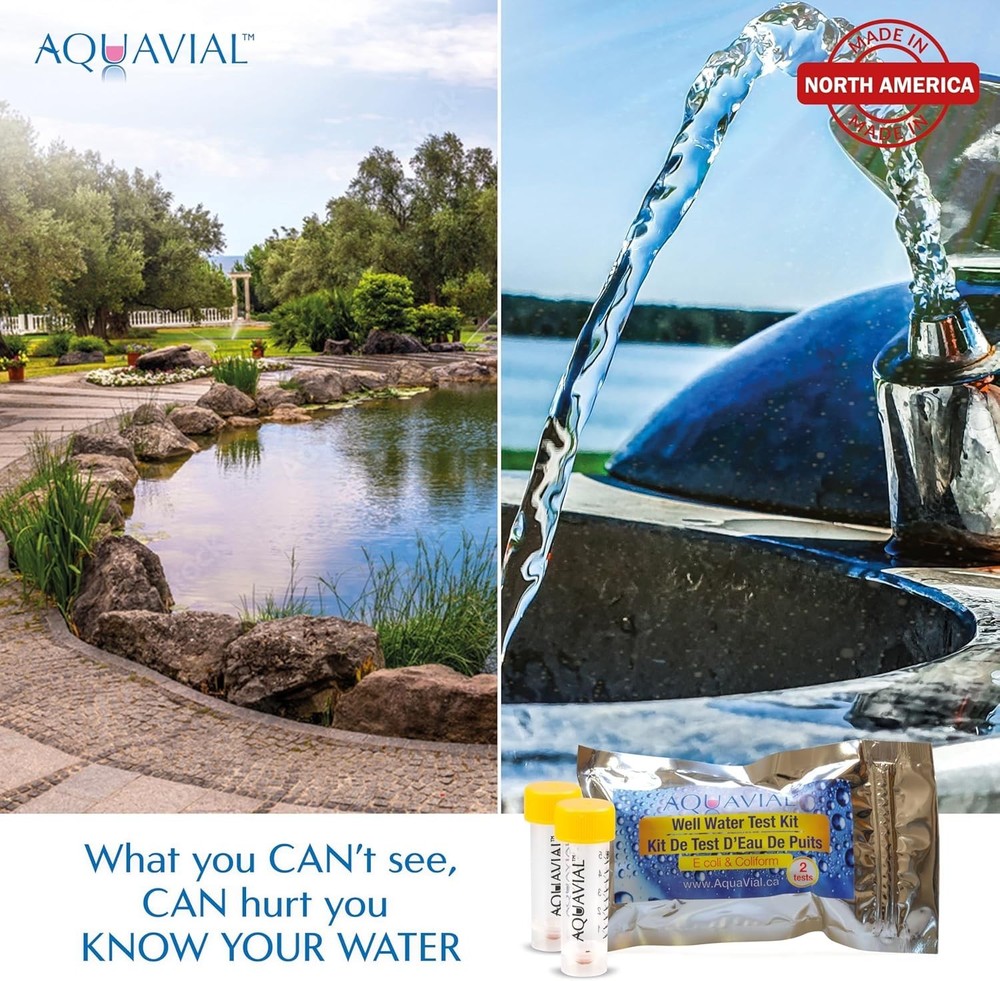 Water Testing Kit 2 Pack E. coli Coliform Bacteria Safe Drinking Pool Lake