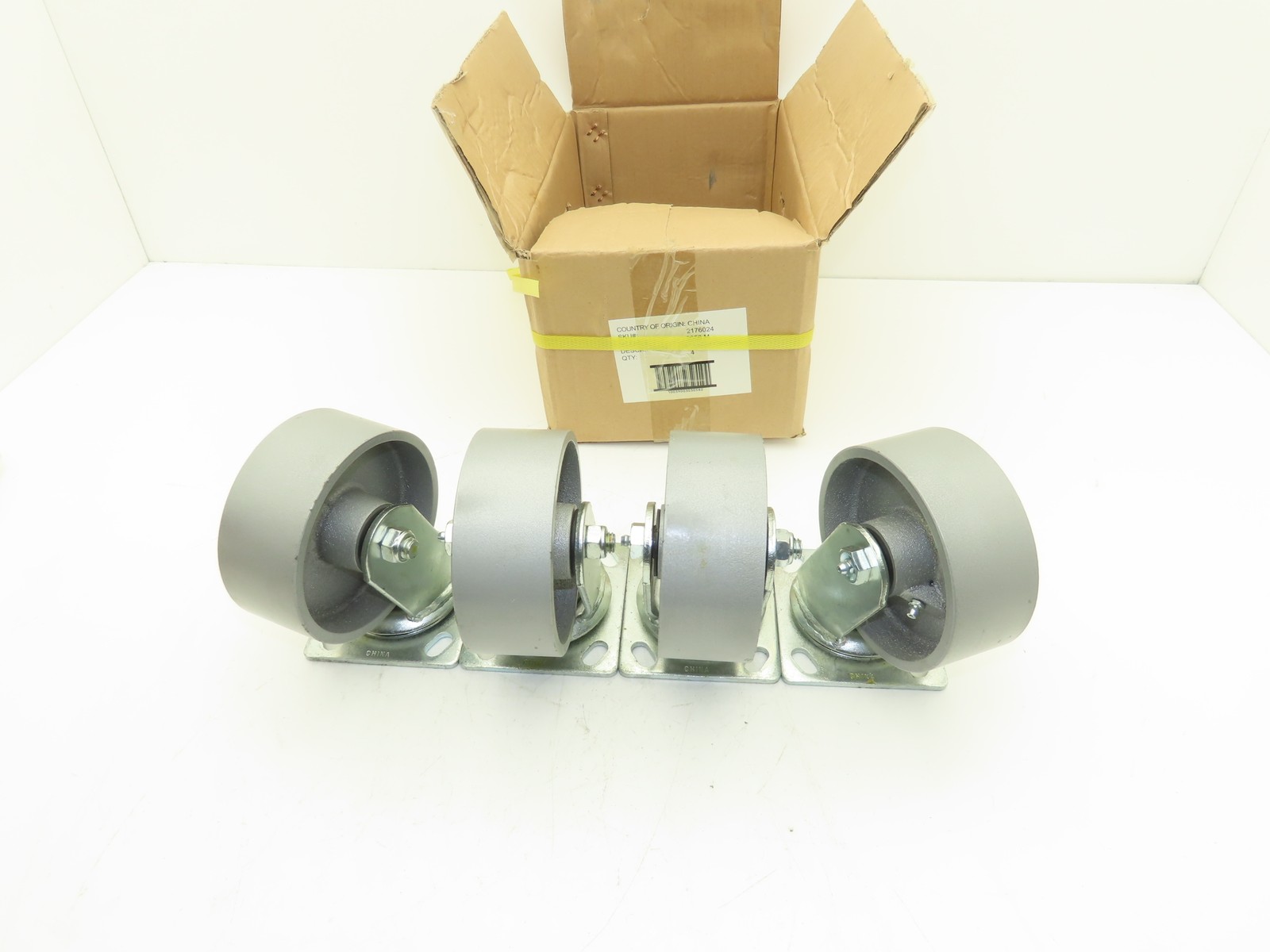 Cast Iron Swivel Caster Wheel 5" Lot of 4