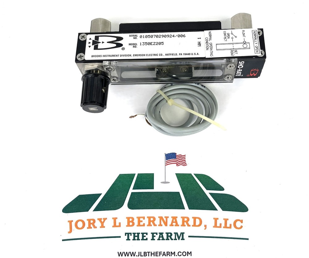 BROOKS INSTRUMENTS, SHO-RATE, 1350EZ205, VARIABLE AREA FLOWMETER, NEW NIB S