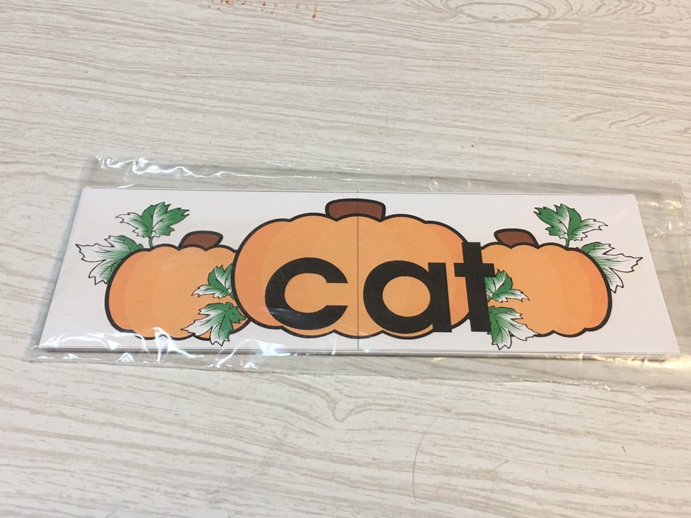Pumpkin Patch Dry Erase - Laminated Activity Set - Teaching Supply - AT words