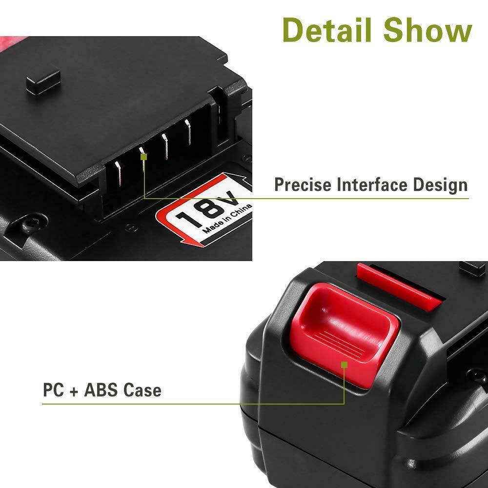 2Pack 18V Lithium Ion Battery for Porter Cable 18 Volt PC18B PC18BL PC18BLX Tool