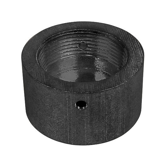 Light Source Mega-Coupler Pipe Adapter Flush, 1/2-13 Threaded Hole, Black