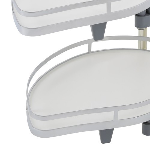 2 Tier Swing Tray Left Blind Corner Kitchen Cabinet Pull Out Kitchen Organizer