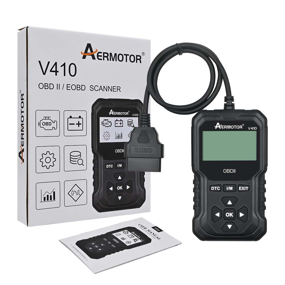 V410 Universal OBDII Scanner Car Engine Fault Code Reader Diagnostic Scan Tool