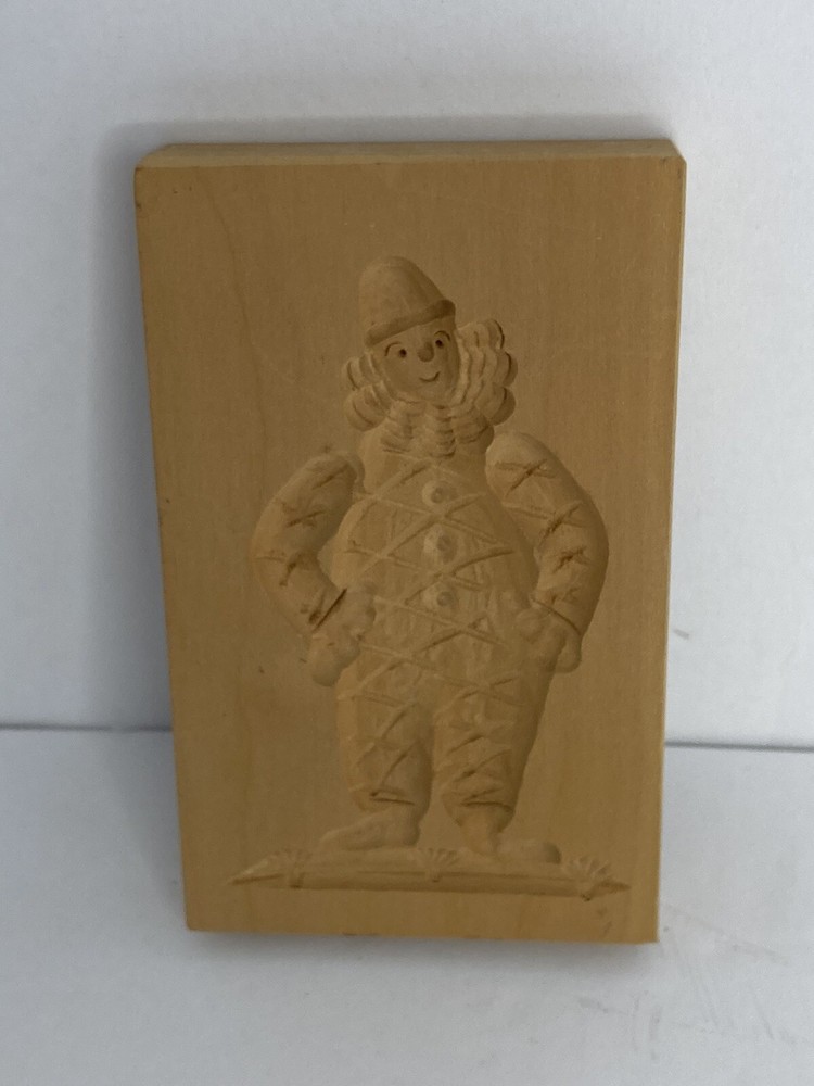 Springerle Clown Cookie Press, Wood
