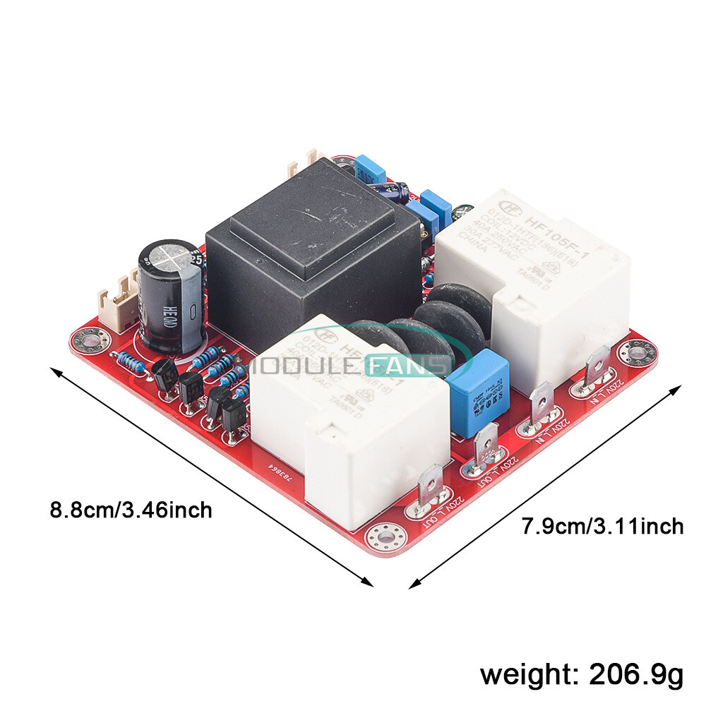 Class A High Power Amplifier Power Delay Soft Start Temperature Protection Board