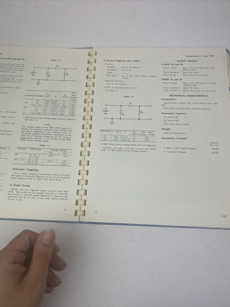 Tektronix Instruction Manual Type 11B2 Time Base