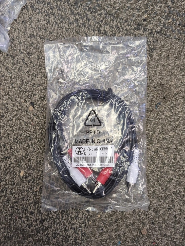 RCA Audio Cable 6.5ft NEW Phono Cable Turntable